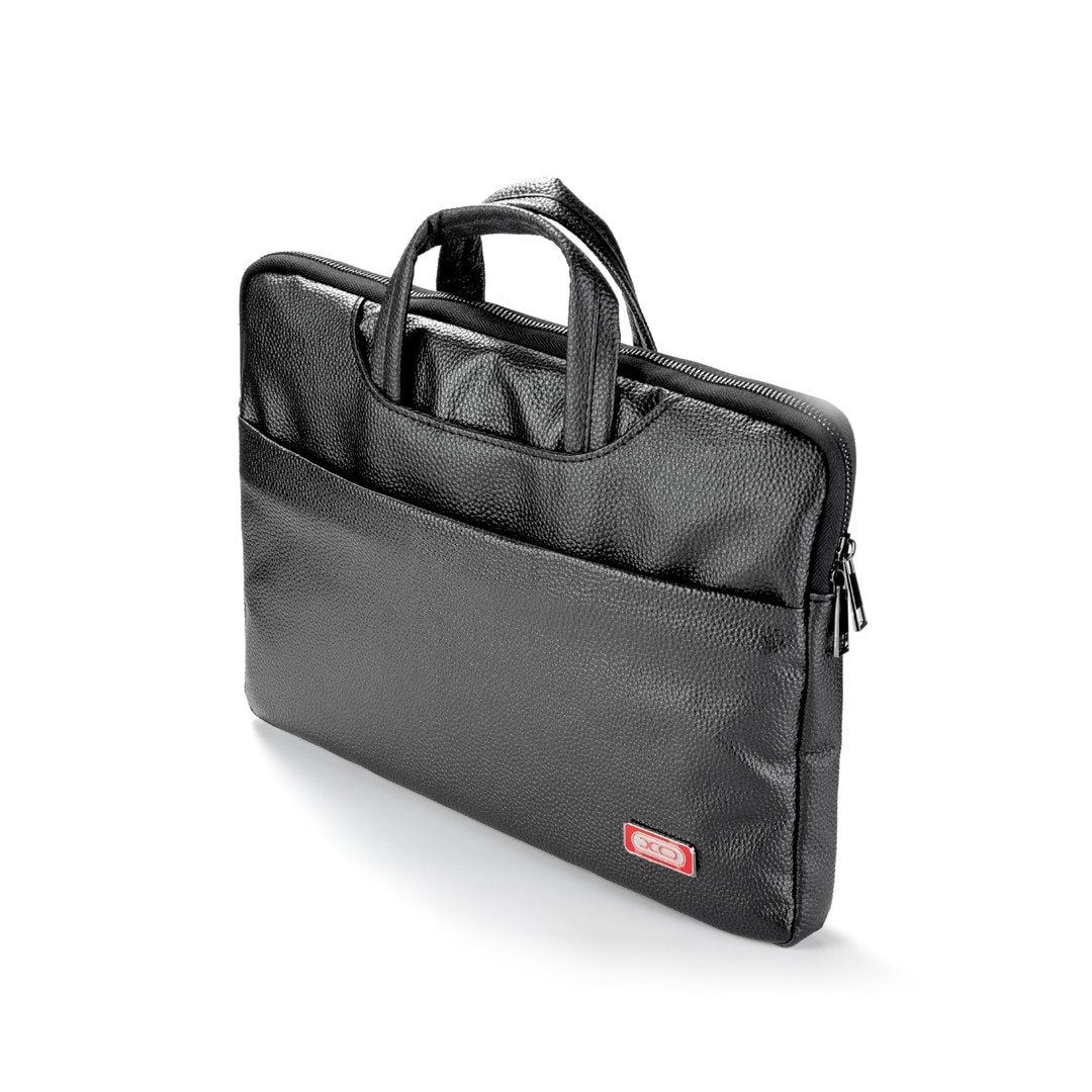 Geanta pentru laptop 13'', Material Textil, Microfibra, Negru