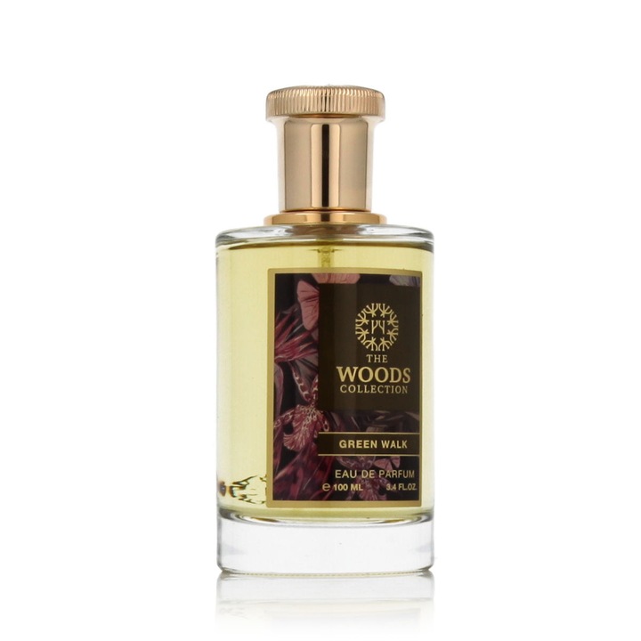 Apa de parfum The Woods Collection Green Walk 100 ml, unisex, ambra-lemnos, note citrice