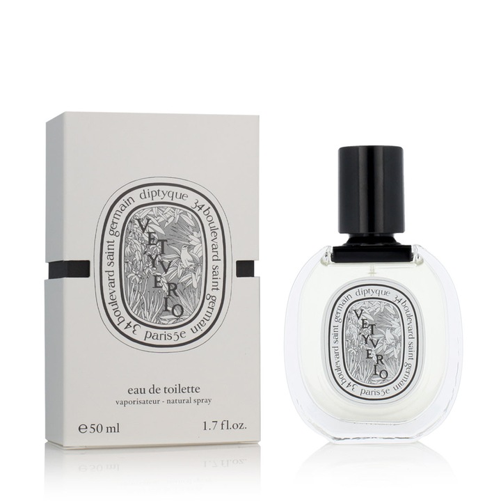 Diptyque Vetyverio Eau de Toaleta unisex 50 ml, note florale si citrice, parfum sofisticat