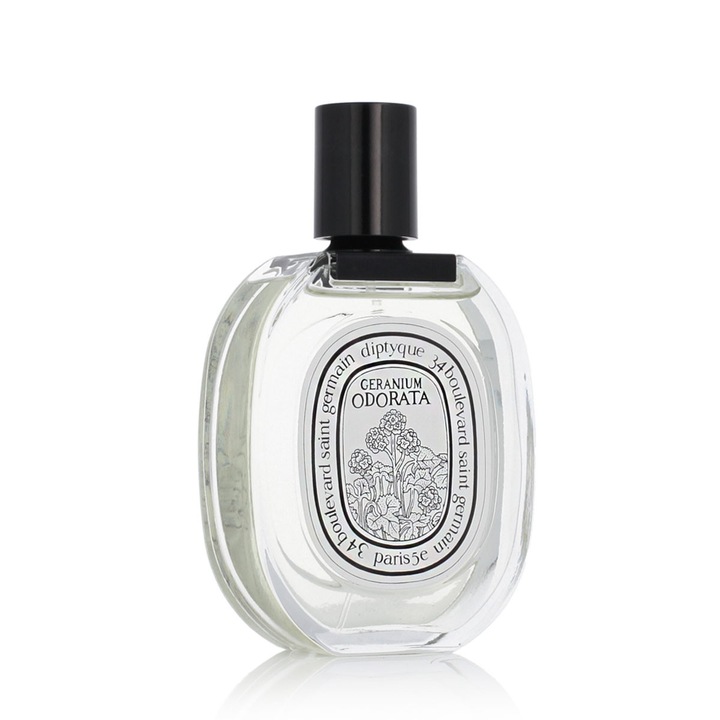 Apa de toaletă Diptyque Geranium Odorata 100 ml, unisex, note florale și lemnoase