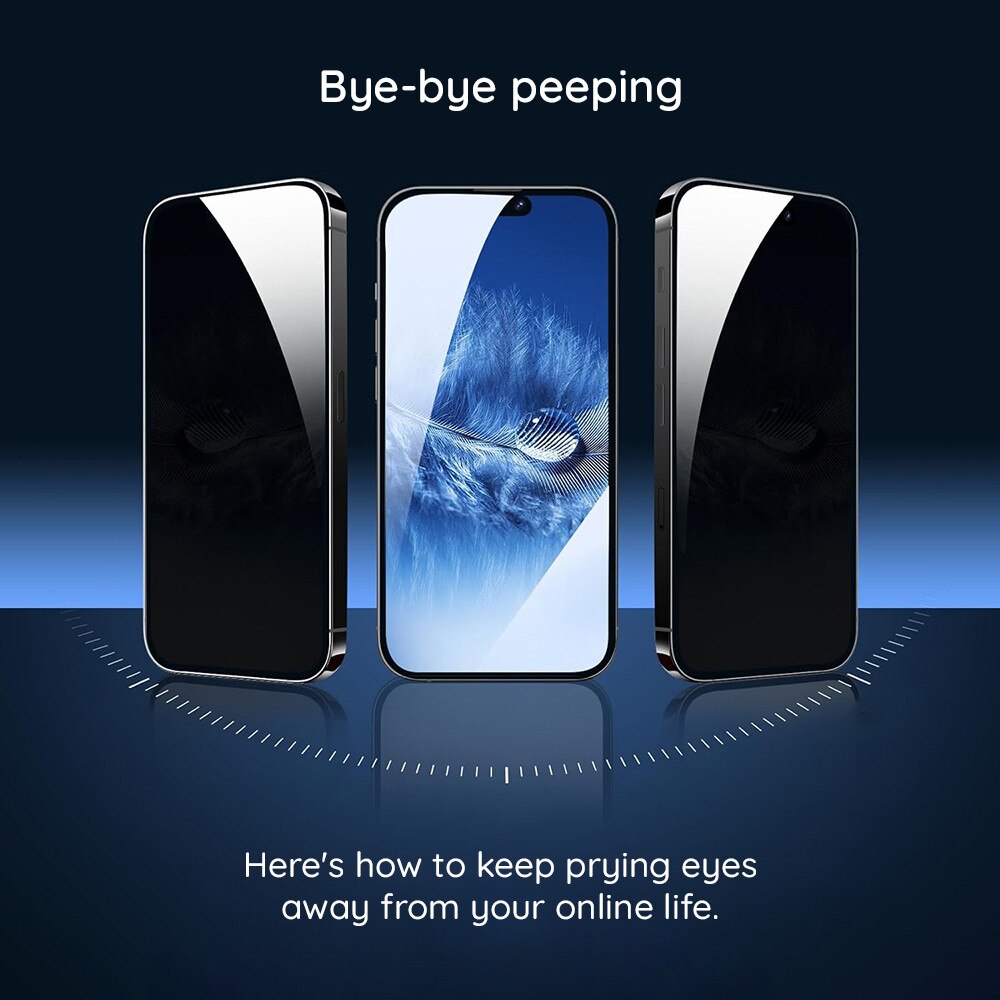 Husa Protectie Compatibila cu HD PRO Privacy, Lito, iPhone 15 Plus - Black