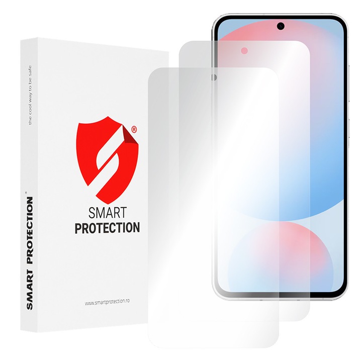 Smart Protection telefonfólia, átlátszó, 2 darabos csomag, Samsung Galaxy S24 FE-hez