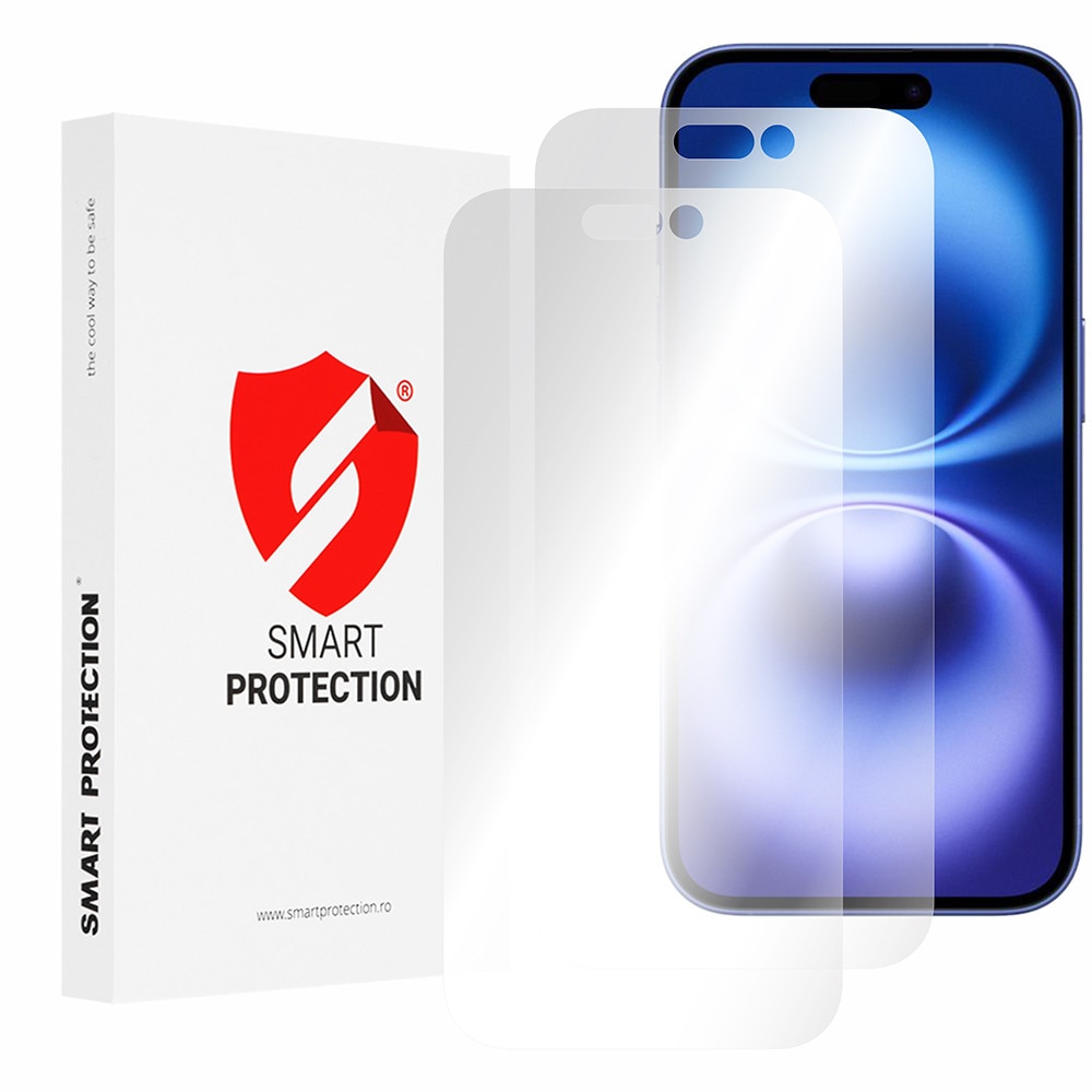 Husa Protectie Compatibila cu Premium Classic (2 pack), Smart, iPhone 16 - Clear