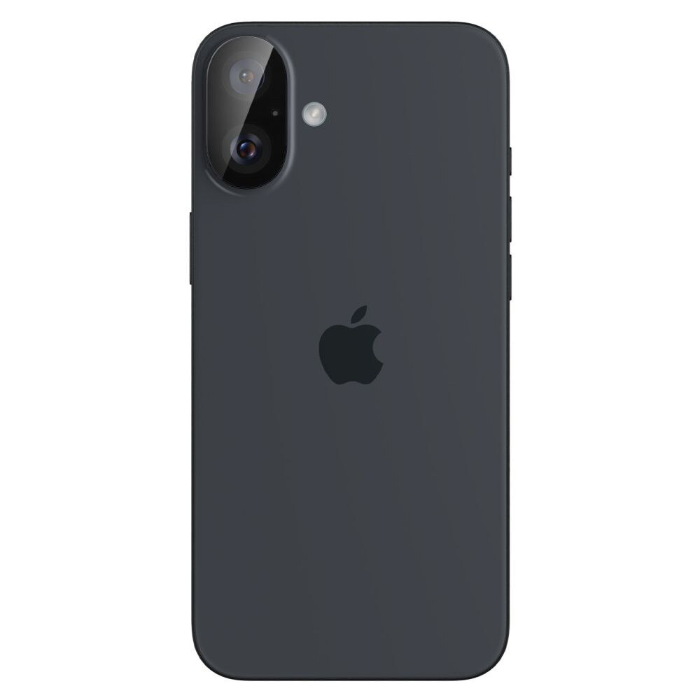 Husa Protectie Compatibila cu (2 pack) Optik.tR Camera Glass (AGL07922), Spigen, iPhone 16 / iPhone 16 Plus - Black