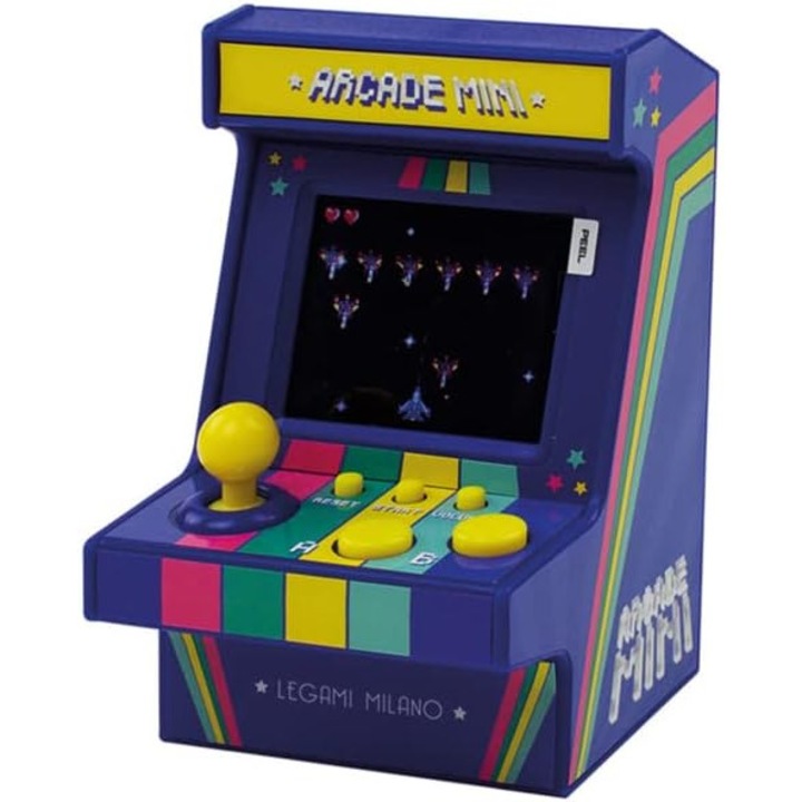 Consolă jocuri retro, Legami, Arcade Mini, 152 jocuri, ecran TFT 1.8 inch, portabilă