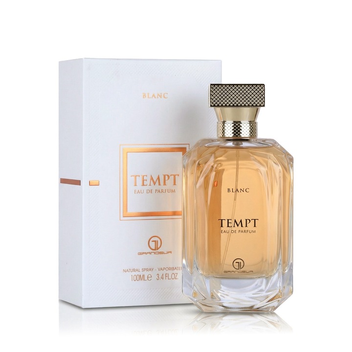 Parfum unisex Grandeur Tempt Blanc 100 ml, note de vanilie și iasomie, 2024