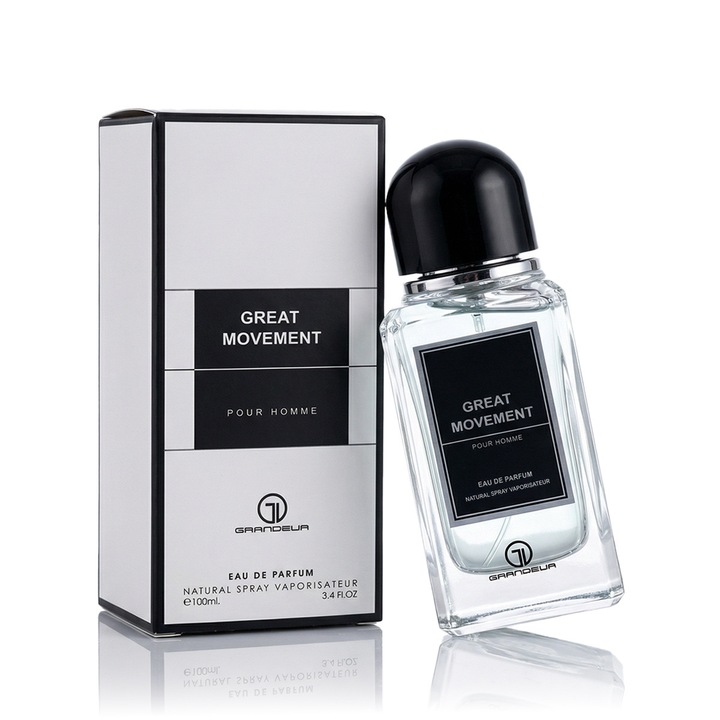 Parfum pentru bărbați Grandeur Great Movement, 100 ml, note lemnoase și citrice, elegant
