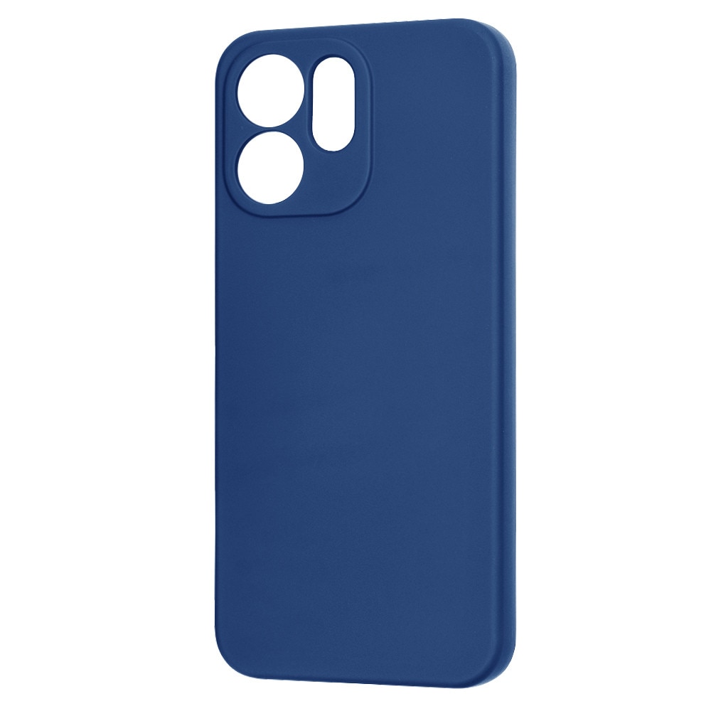 Husa pentru Oppo Reno 15F, 15FS Liquid Silicone, subtire, captusita cu microfibra, anti amprenta, protectie camera foto, bleumarin