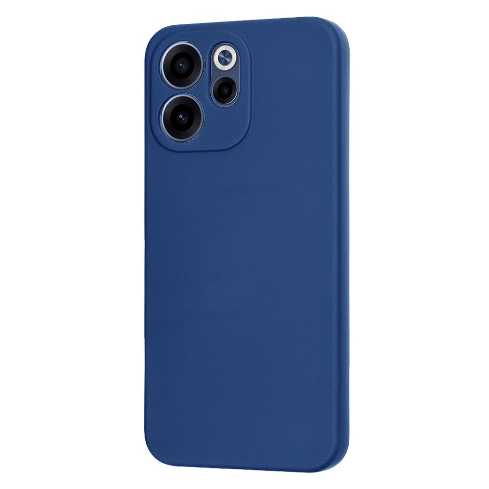 Husa pentru Oppo Reno 15F, 15FS Liquid Silicone, subtire, captusita cu microfibra, anti amprenta, protectie camera foto, bleumarin