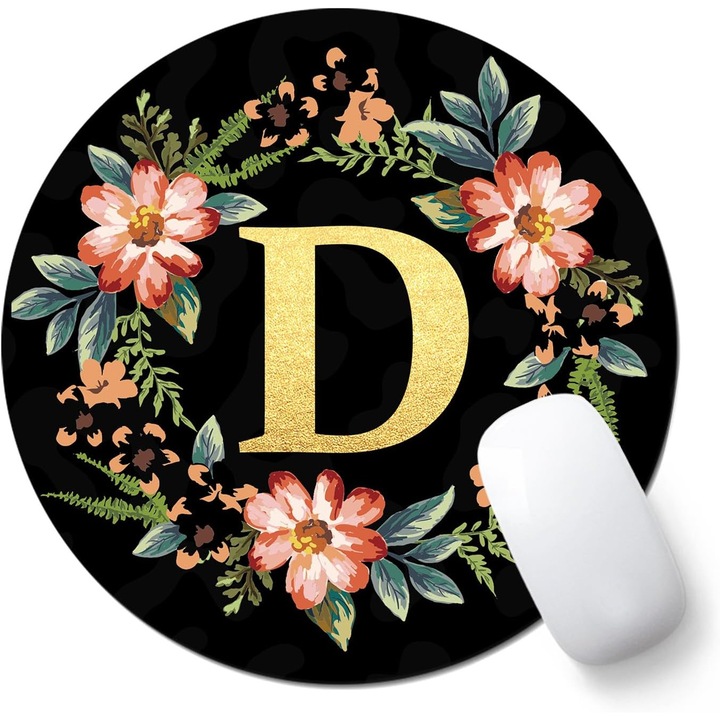 Mousepad rotund Newplenty, 20x20cm, antiderapant
