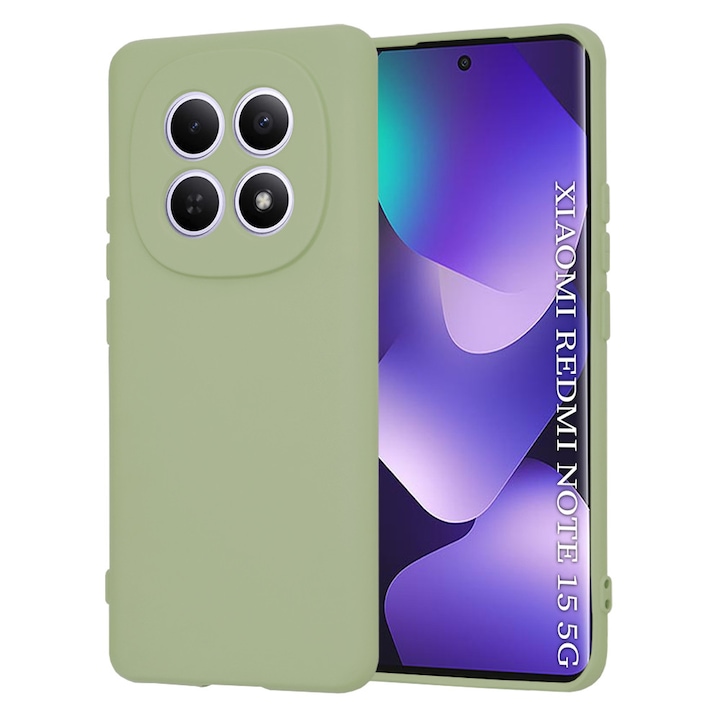 Carcasa de protectie pentru Xiaomi Redmi Note 15 4G / Xiaomi Redmi Note 15 5G / Xiaomi P, verde