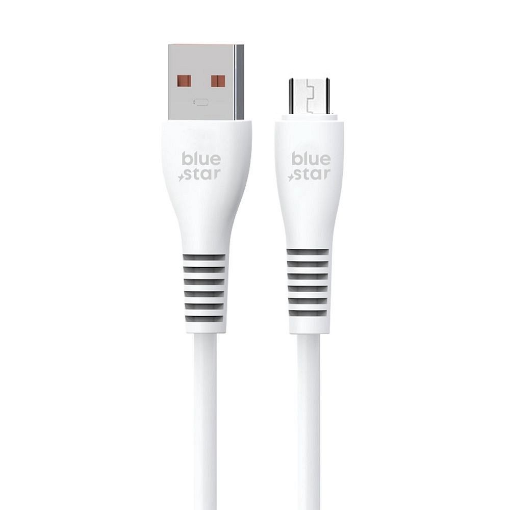 Mini Usb Blue Cablu USB A la Micro USB Blue Star 100cm, 2A, alb - eMAG.ro