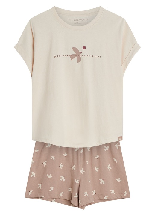 Pijama dama, Bej-Alb crem, Eluna Henderson XL