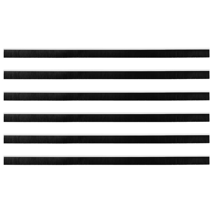 Dopuri pentru usi autoadezive vidaXL, 6 pcs Alb 100 cm