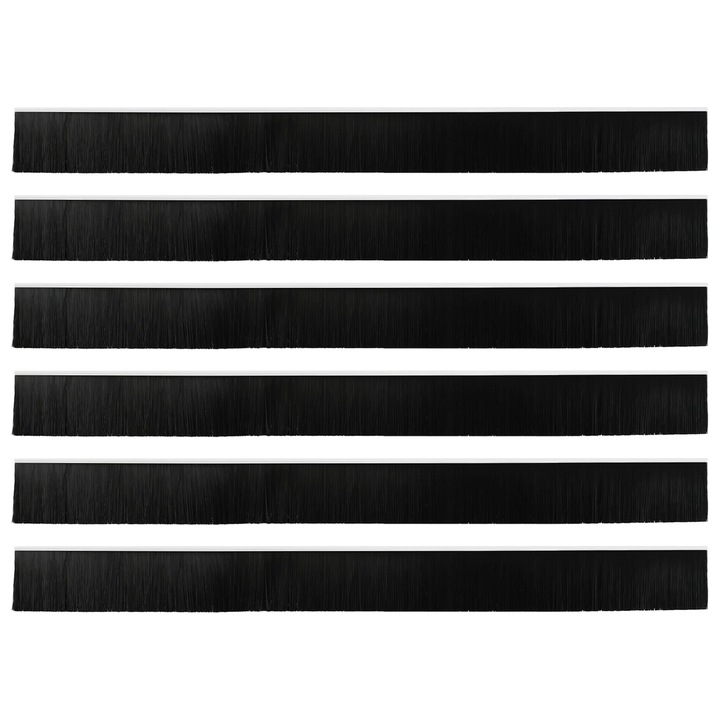 Dopuri pentru usi autoadezive vidaXL, 6 pcs Alb 100 cm