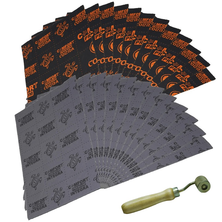 Kit insonorizare Premium portbagaj Comfortmat Trunk Kit PR1 fono si vibro absorbant 12 foi Comfortmat Cobra 350x500mm si 12 foi Comfortmat Integra 350x500mm