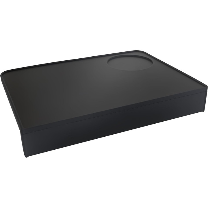 Covoras pentru tamper de cafea pentru espresso, Caltucus Core®, silicon, rezistent la caldura, negru, 20.6x14.8cm
