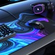 Mouse Pad Gaming XXL Titanwolf 900x400mm, Viteza si Precizie, Albastru Lichid