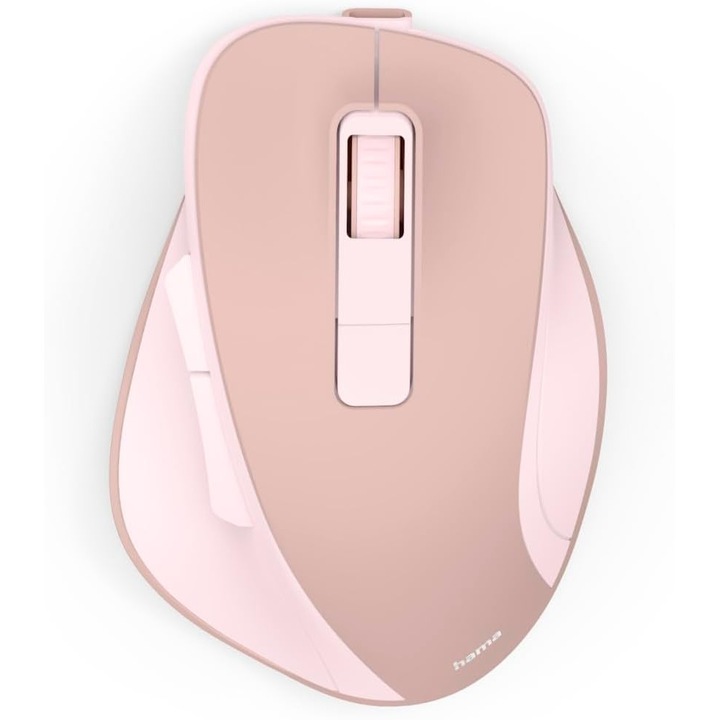 Mouse Optic Wireless Hama WM-500, 6 Butoane, Silentios, Roz