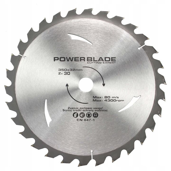 DISC CARBURA 350MM X 30T X 32.0 POWER BLADE
