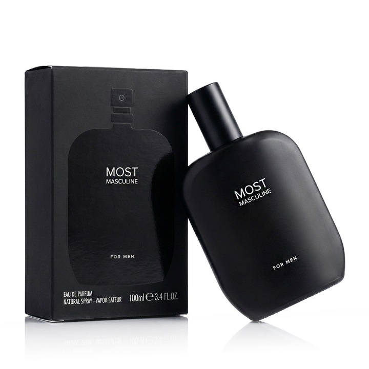 Apa de parfum Fragrance One Cel mai Masculin, 100 ml, note lemnoase și picante, pentru bărbați
