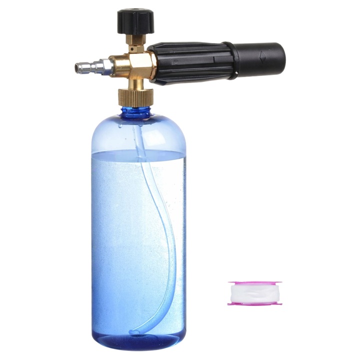 Bisanti EasySnow habgenerátor 1L, magasnyomású mosóhoz, bronz test, áramlásszabályzó rendszer