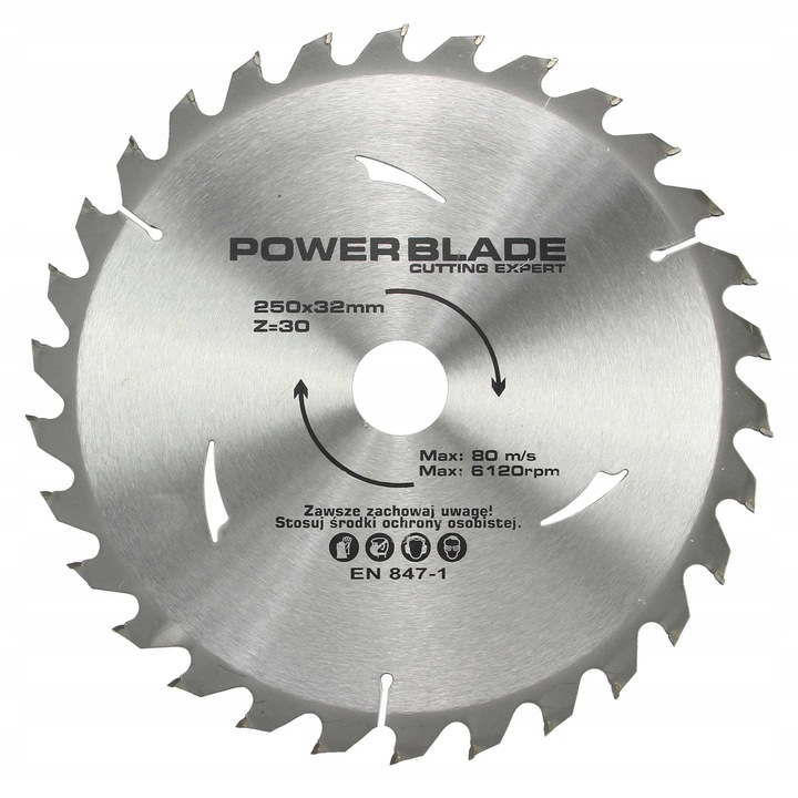 FAVÁGÓ KORONG 250 x 32mm 30T POWER BLADE