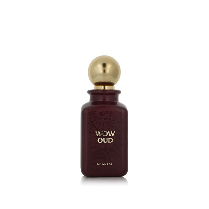 Khadlaj Wow Oud 100 ml unisex parfüm, virágos és fás jegyekkel, elegáns üveg