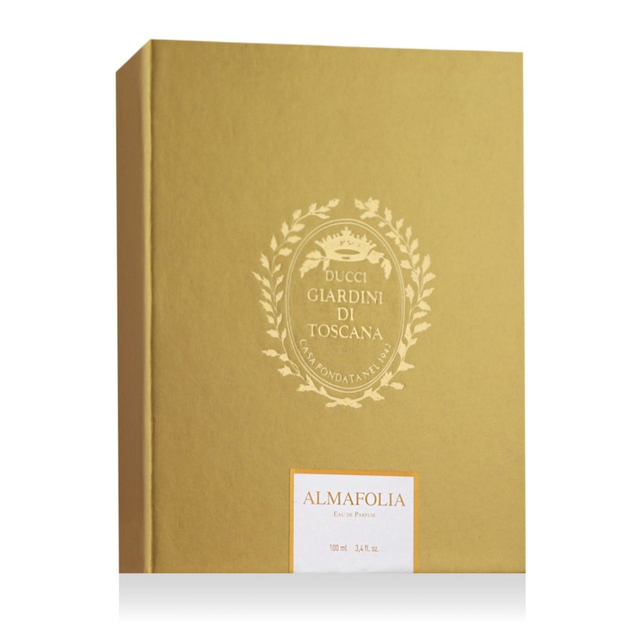 Apa de parfum Giardini di Toscana Almafolia 100 ml, unisex, oriental-floral, note de tuberoza, vanilie