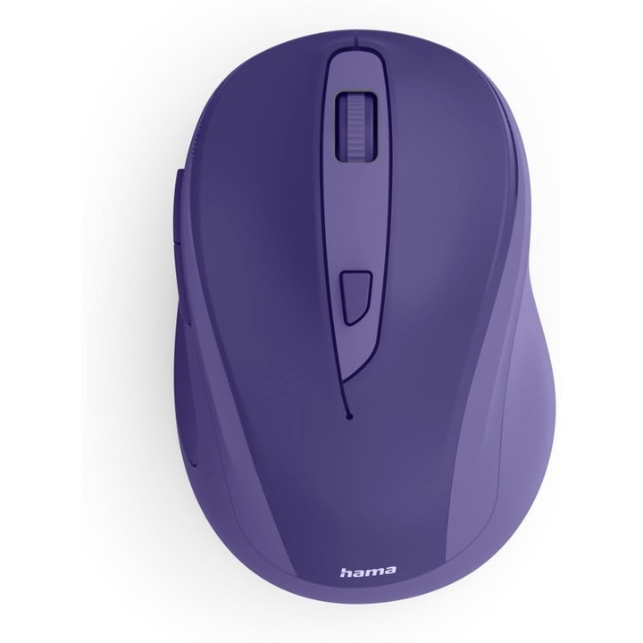 Mouse Wireless Hama WM-400, Fara Zgomot, Ergonomic, 1600 DPI, Albastru