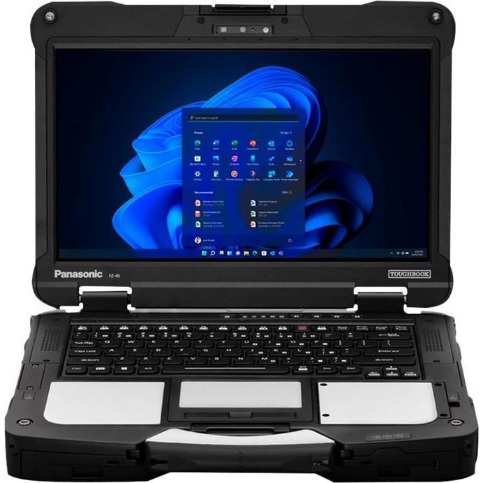 Laptop Panasonic ToughBook 40 Mk2, 14 inch 1920 x 1080 Touchscreen, Intel Core Ultra 5 -125H 14 C / 18 T, 2.5 GHz - 4.5 GHz, 18 MB cache, 28 W, 16 GB DDR4, 512 GB SSD, Intel Arc Graphics, Windows 11 Pro, Tastatura Germana, Negru