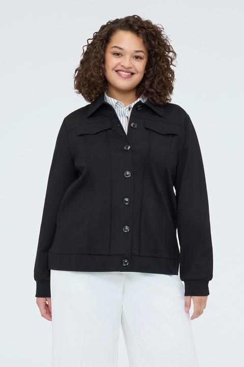 Fiorella Rubino, Jacheta-camasa cu maneci lungi si nasturi, Negru