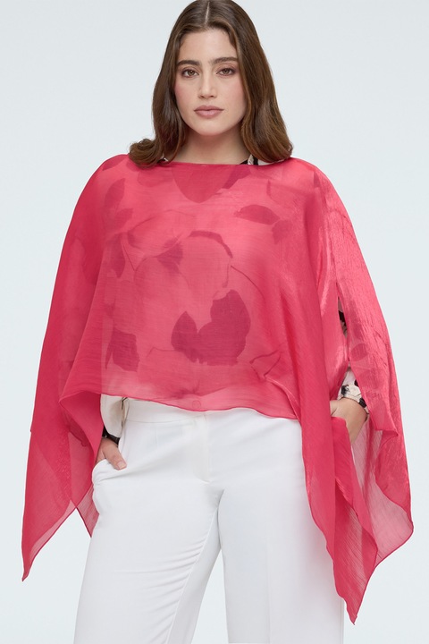 Fiorella Rubino, Bluza transparenta, Roz aprins, M-L