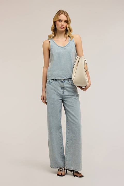 Motivi, Blugi cu strasuri, Albastru petrol