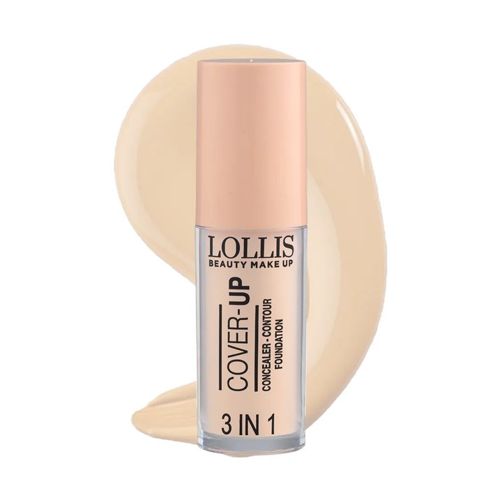 Cover Up 3 in 1 Corector-Contur-Fond de Ten 01, Lollis