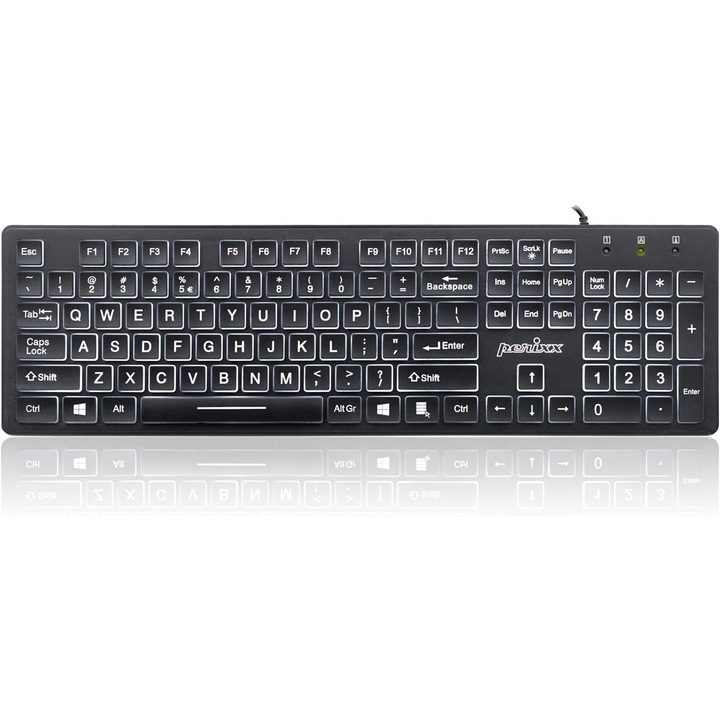 Sonda USB Perixx PERIBOARD-317, LED осветление Sunrise