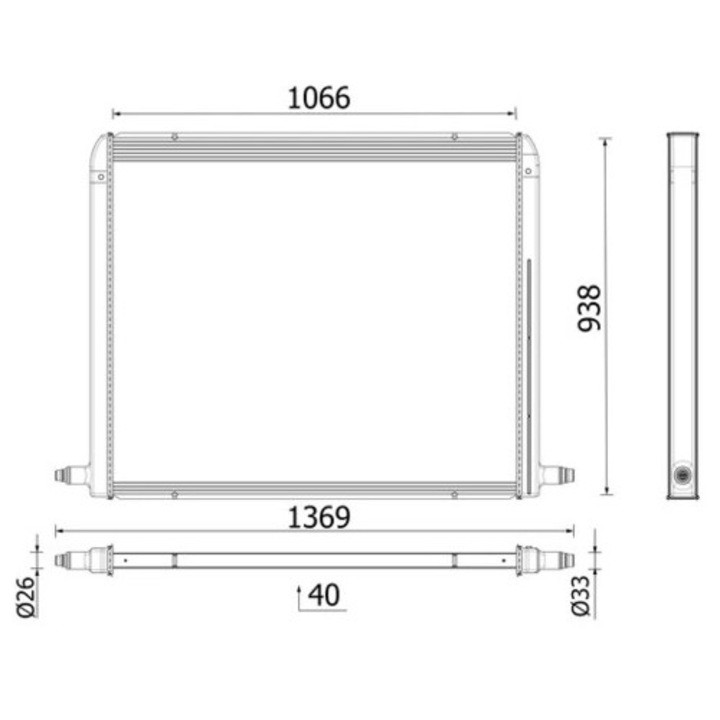 Радиатор, охлаждане на двигателя Cr2702000P Man Hocl/Lion´S/Lion´S Regio/Ng/Nl/Nm/Sl 2 Neoplan Cityliner/Skyliner