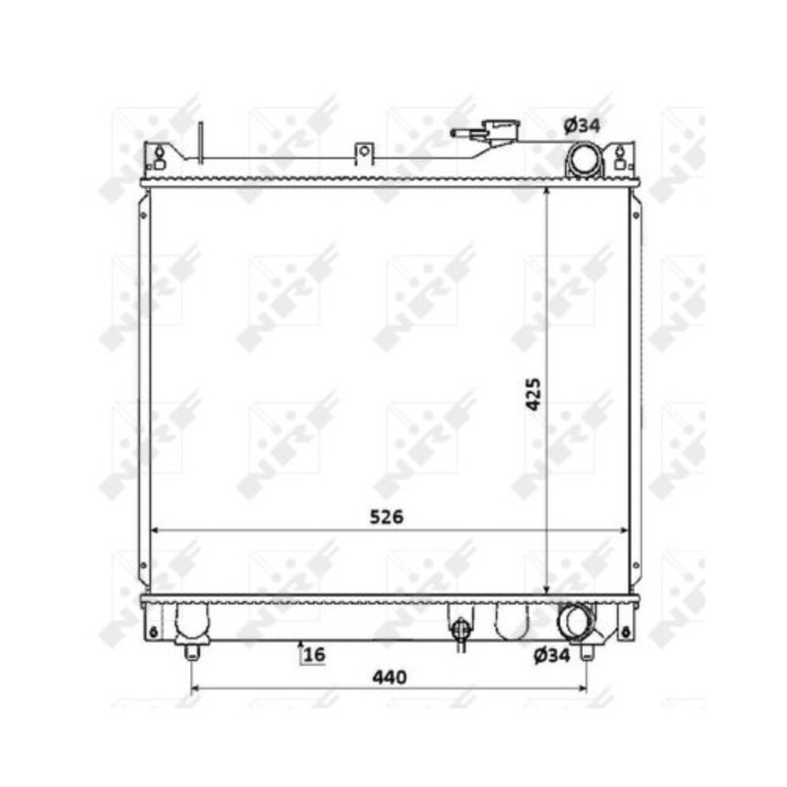 Hűtő, Motorhűtés 53913 Suzuki Grand Vitara 1/Grand Vitara 1 Terepjáró