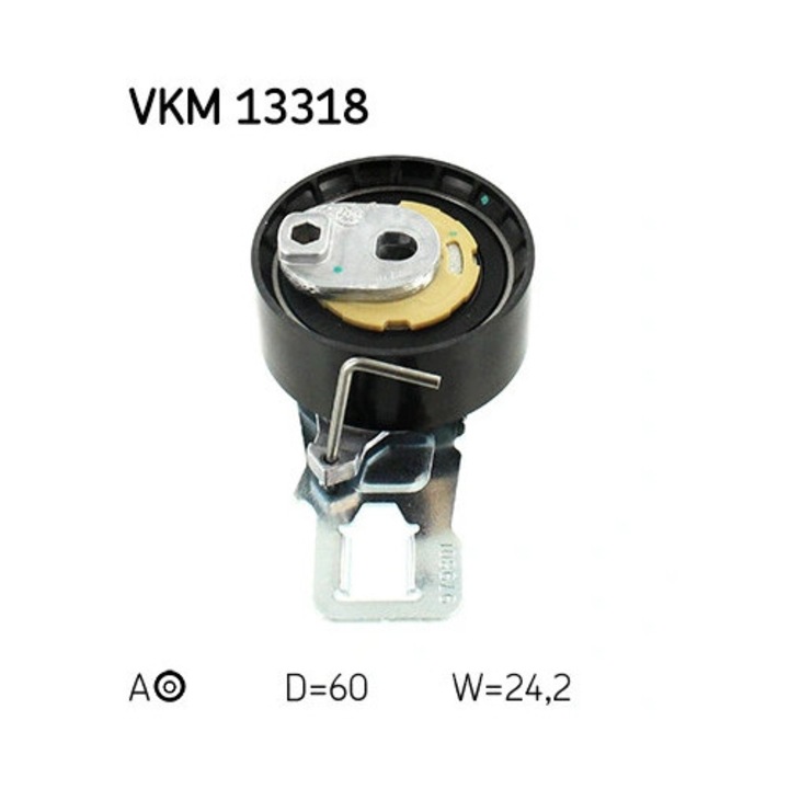 Feszítőgörgő, Vezérműszíj Vkm13318 Citroën Berlingo/Berlingo Multispace/C-Elysee/C3 2/C3 3/C3 Aircross 2/C4 2