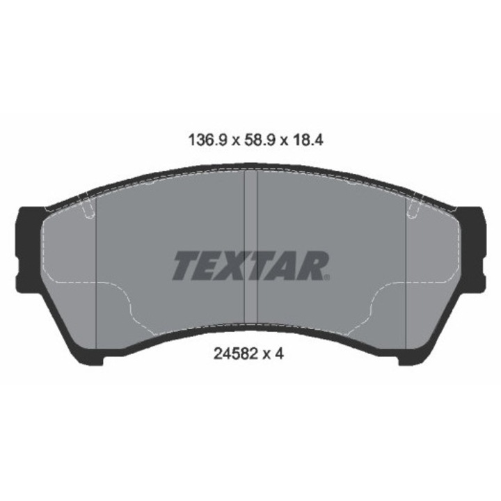 Fékbetét készlet 2458201 Ford Fusion Ford Usa Fusion Lincoln Mkz Mercury Milan