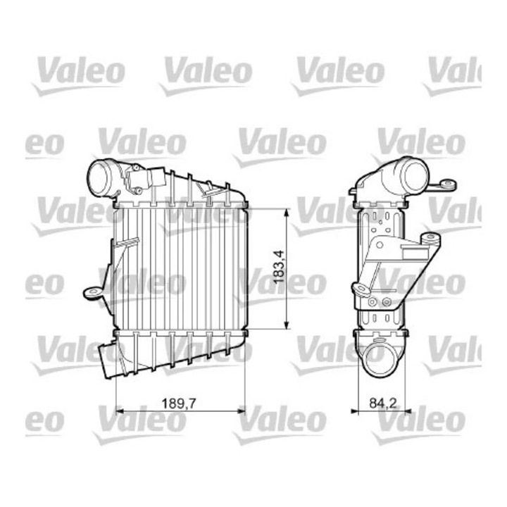 Radiator Intercooler Turbo 817556 Seat Cordoba/Ibiza 3 Skoda Fabia 1/Fabia 1 Praktik/Fabia 2/Roomster/Roomster Praktik