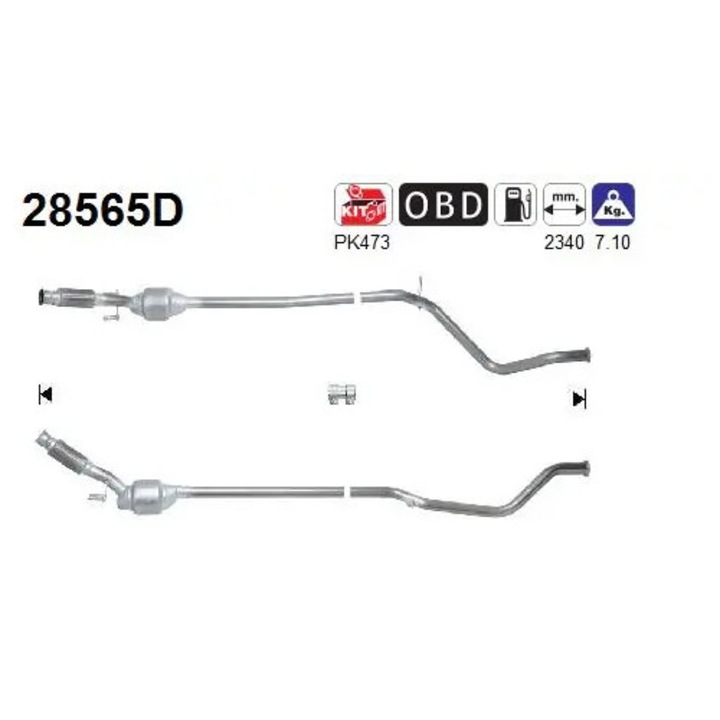 Katalizátor 28565D Peugeot 307