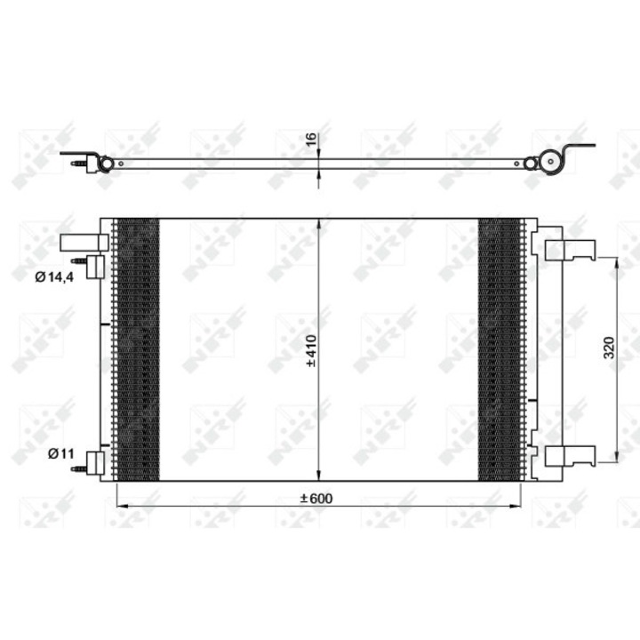 Hűtő Klímaberendezés Klíma 35948 Citroën Ds4 Peugeot Rcz