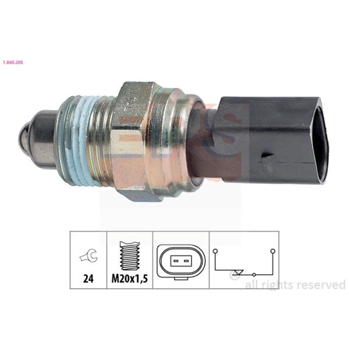 Прекъсвач, лампа за заден ход 1.860.205 Audi A3 Vw Golf 4