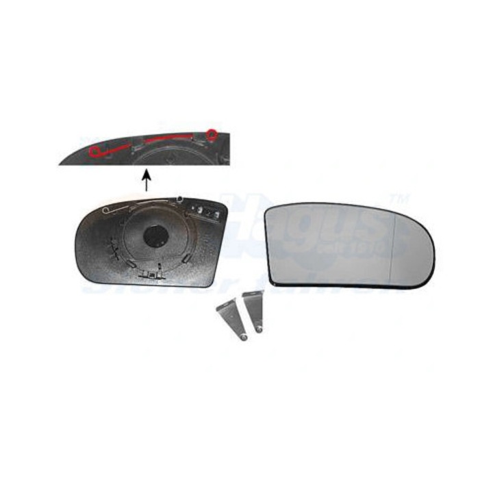 Стъкло Огледало Дясно 3032838 Mercedes-Benz C-Class/C-Class T-Model/E-Class