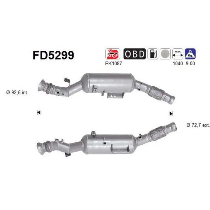 Részecskeszűrő Fd5299 Mercedes-Benz Sprinter 3,5-T/Sprinter 3-T/Sprinter 4,6-T