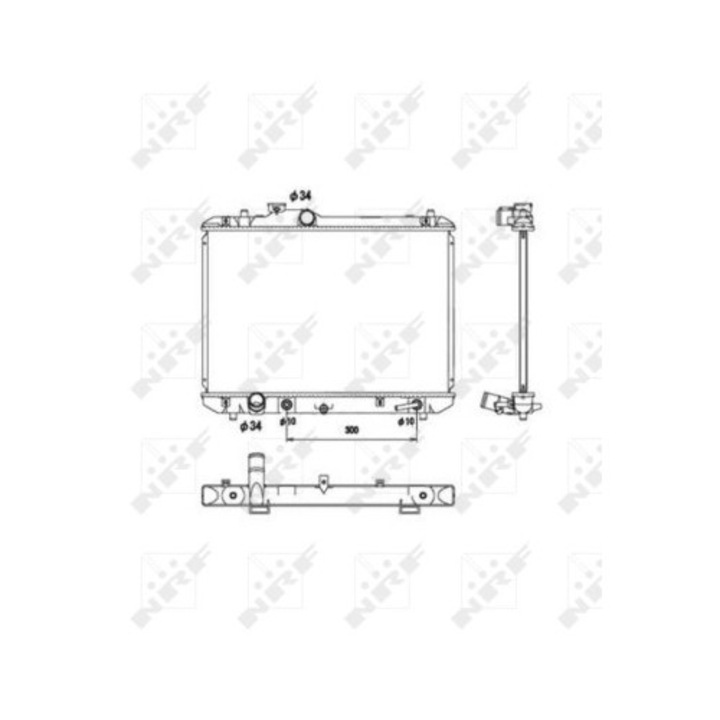 Radiátor, Motorhűtés 53578 Suzuki Swift 3