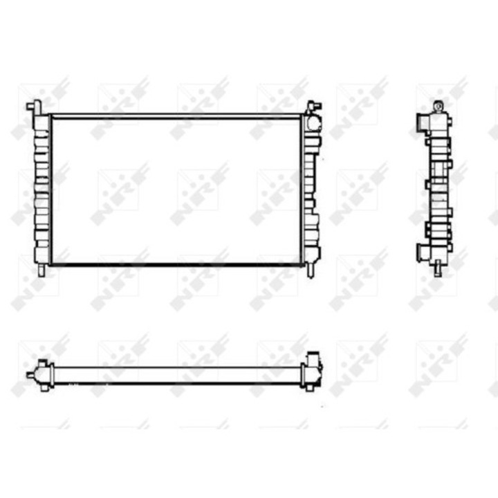 Radiátor, motortér hűtés 53600 Fiat Albea/Palio/Strada Pick-Up