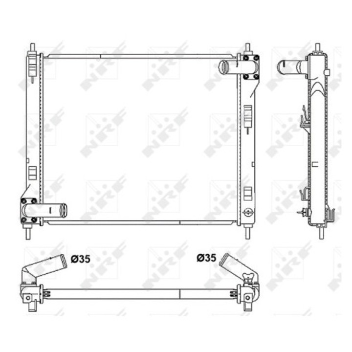 Hűtő, motorhűtés 53061 Nissan Juke/Pulsar