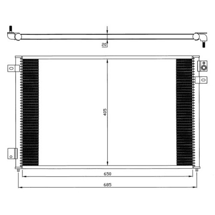 Radiátor Klíma Klíma 35567 Jaguar S-Type 2